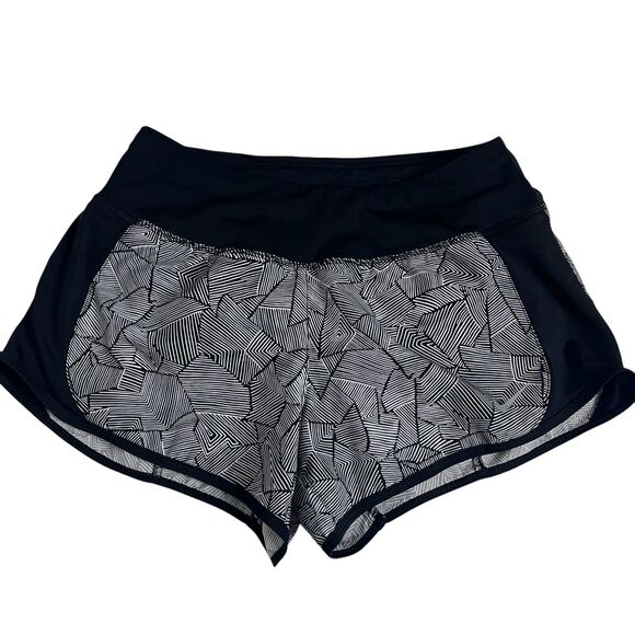 Nike Running Shorts Womens Lined Black White Drawstring Athleisure XS - Picture 1 of 10